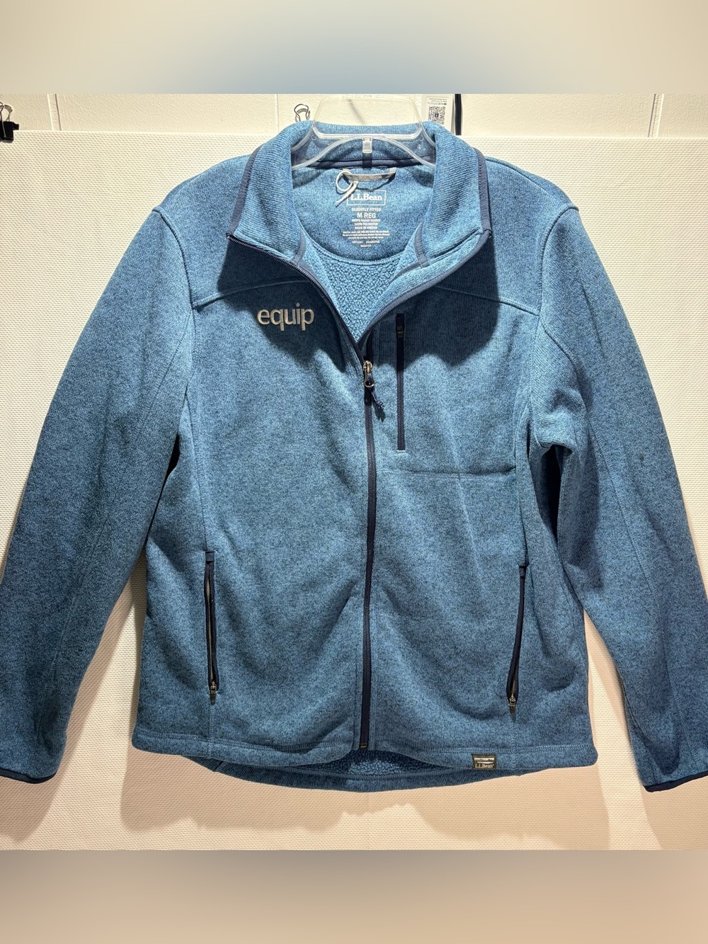 L.L. Bean Blue Full-Zip Fleece Jacket